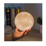 Ανάγλυφο Φωτιστικό Αφής Ηχείο Bluetooth Φεγγάρι 3D