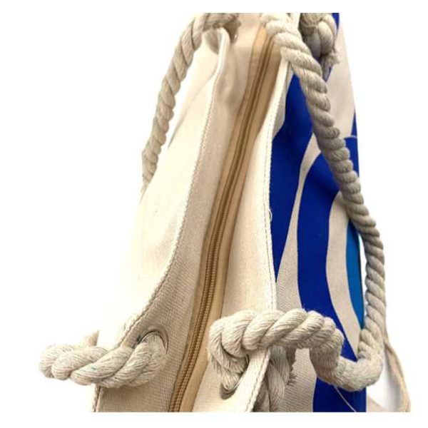 Τσάντα Θαλάσσης Μπλε Λευκό Ριγέ