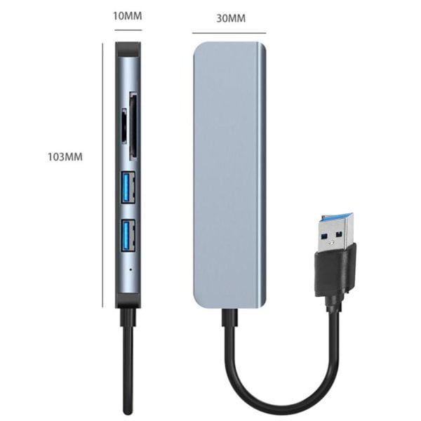 USB Hub 5 Θυρών με Σύνδεση USB-A