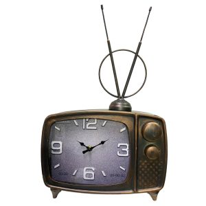 Επιτραπέζιο Ρολόι Vintage Τηλεόραση