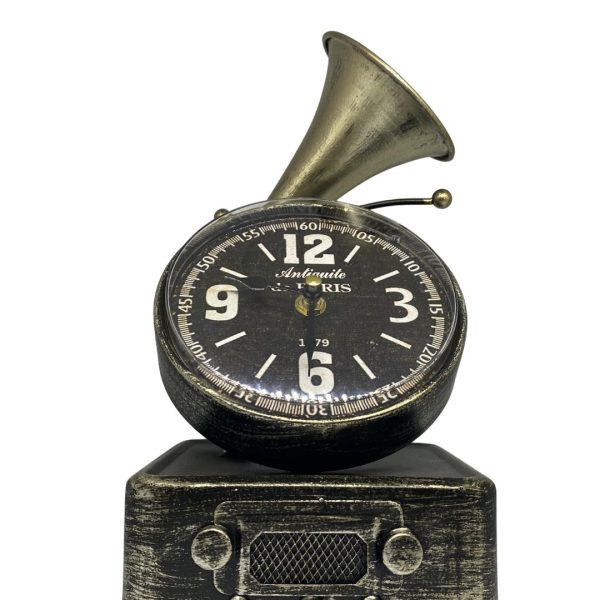 Επιτραπέζιο Ρολόι Vintage Γραμμόφωνο