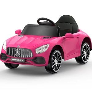 Παιδικό Ηλεκτροκίνητο Αυτοκίνητο με Τηλεκοντρόλ Τύπου Mercedes-Benz AMG GT Ροζ