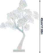 Διακοσμητικό Επιτραπέζιο Δέντρο Με Τριαντάφυλλα- Λευκό