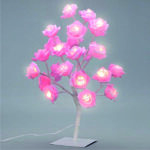 Διακοσμητικό Επιτραπέζιο Δέντρο Με Τριαντάφυλλα- Ρόζ