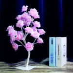 Διακοσμητικό Επιτραπέζιο Δέντρο Με Τριαντάφυλλα- Ρόζ
