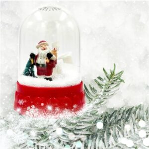 Χριστουγεννιάτικη Κουρδιστή Χιονόμπαλα με Μουσική