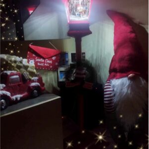 Χριστουγεννιάτικος Στύλος Φωτισμού με Χιόνι 110cm