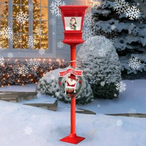 Χριστουγεννιάτικος Στύλος Φωτισμού με Χιόνι 110cm