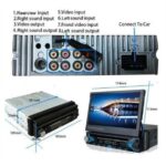 Αναδιπλούμενη Οθόνη 1Din GPS / CD-DVD 7″