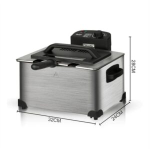 Φριτέζα Λαδιού με Διπλό Αποσπώμενο Κάδο 5lt 2000W