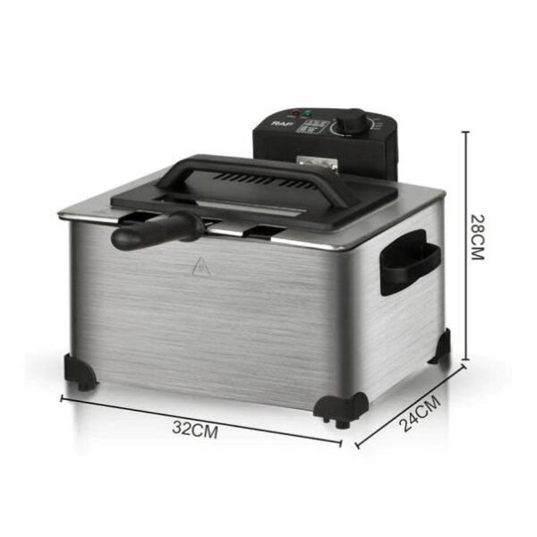 Φριτέζα Λαδιού με Διπλό Αποσπώμενο Κάδο 5lt 2000W