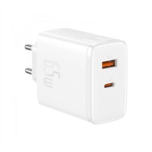 Αντάπτορας Φόρτισης 65W με Θύρα USB και Type-C