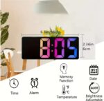 Επιτραπέζιο Ψηφιακό Ρολόι Led Color