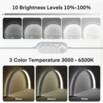 Led Φωτιστικό Half Moon με Ρύθμιση Έντασης και Βάση Κινητού
