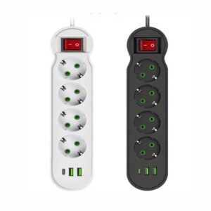 Πολύπριζο Ασφαλείας 4 Θέσεων, 2 USB – 1 Type-C 5m