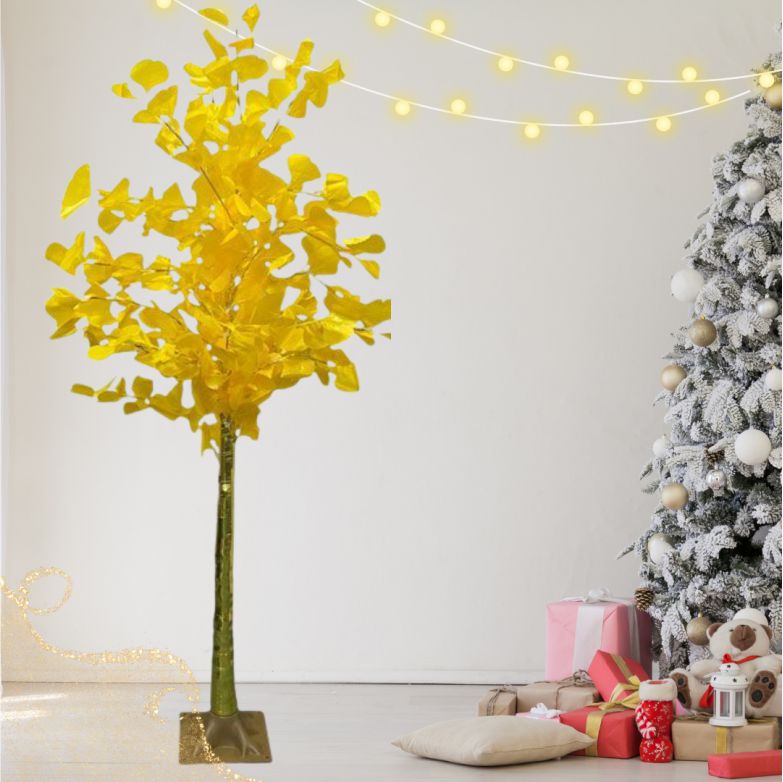 Διακοσμητικό Δέντρο Led 1.75m με Κίτρινα Φύλλα Διακοσμητικό Δέντρο Led 1.75m με Κίτρινα Φύλλα