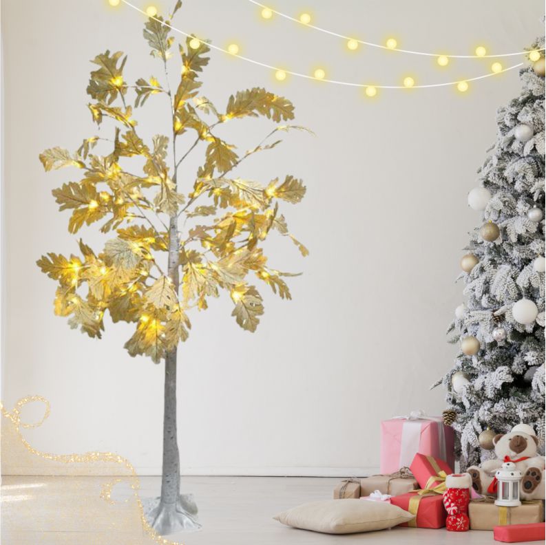 Διακοσμητικό Δέντρο Led 1.80m με Φύλλα Διακοσμητικό Δέντρο Led 1.80m με Φύλλα