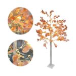 Διακοσμητικό Δέντρο Led 1.80m με Πορτοκαλί Φύλλα