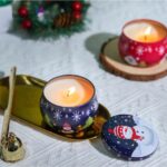 Σετ Χριστουγεννιάτικα Αρωματικά Κεριά σε Μεταλλική Συσκευασία 12 Τεμάχια