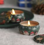 Σετ Χριστουγεννιάτικα Αρωματικά Κεριά σε Μεταλλική Συσκευασία 12 Τεμάχια