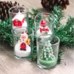 Σετ Χριστουγεννιάτικα Κεράκια με Φιγούρες 12 Τεμάχια