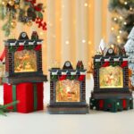 Χριστουγεννιάτικο Φωτιζόμενο Τζάκι με τον Άγιο Βασίλη και Κίνηση