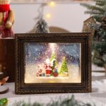 Χριστουγεννιάτικο Φωτιζόμενο Κάδρο με τον Άγιο Βασίλη και Κίνηση