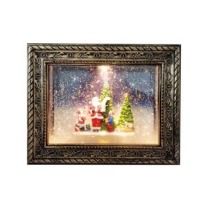 Χριστουγεννιάτικο Φωτιζόμενο Κάδρο με τον Άγιο Βασίλη και Κίνηση