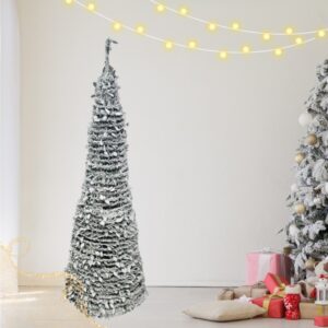 Διακοσμητικό Χριστουγεννιάτικο Δέντρο Κώνος Χιονισμένος 160cm