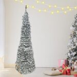 Διακοσμητικό Χριστουγεννιάτικο Δέντρο Κώνος Χιονισμένος 190cm
