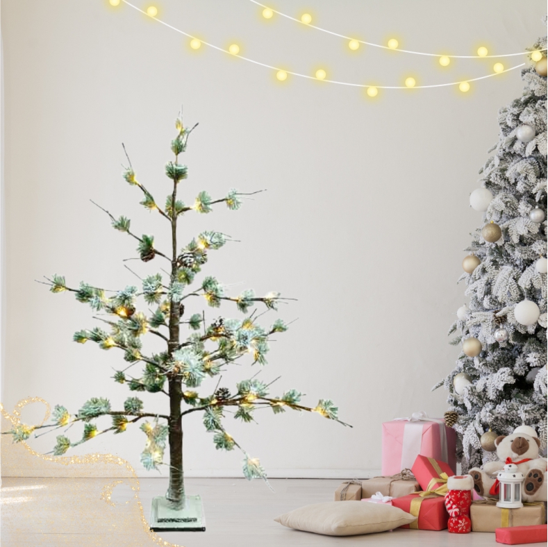 Αδιάβροχο Διακοσμητικό Δέντρο Led Κουκουνάρια 1.30m Αδιάβροχο Διακοσμητικό Δέντρο Led Κουκουνάρια 1.30m