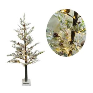 Αδιάβροχο Διακοσμητικό Δέντρο Led Κουκουνάρια 1.60m