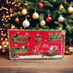 Χριστουγεννιάτικο Τρένο σε Ράγες με Led Φωτισμό και Ήχο 14pcs