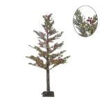 Διακοσμητικό Δέντρο Led Κόκκινα Μούρα 1.50m