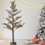 Διακοσμητικό Δέντρο Led Κόκκινα Μούρα 1.50m