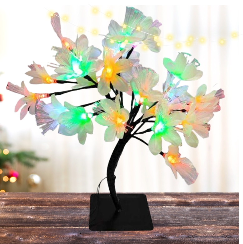 diakosmitiko-dentro-led-rgb-me-louloudakia Διακοσμητικό Δέντρο Led Rgb με Λουλουδάκια