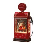 Χριστουγεννιάτικο Φωτιζόμενο Φανάρι Άγιος Βασίλης Βενζινάδικο