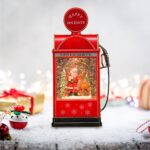 Χριστουγεννιάτικο Φωτιζόμενο Φανάρι Άγιος Βασίλης Βενζινάδικο