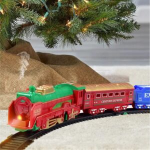 Χριστουγεννιάτικο Τρένο led σε Ράγες 19pcs