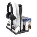 Πολυλειτουργική Βάση για PS5 με Ψύξης και Φόρτιση Χειριστηρίων