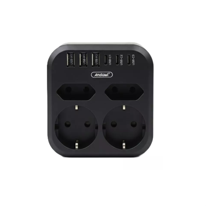 Πολύπριζο 4 Θέσεων με Θύρες USB - Type C 3500W Πολύπριζο 4 Θέσεων με Θύρες USB - Type C 3500W