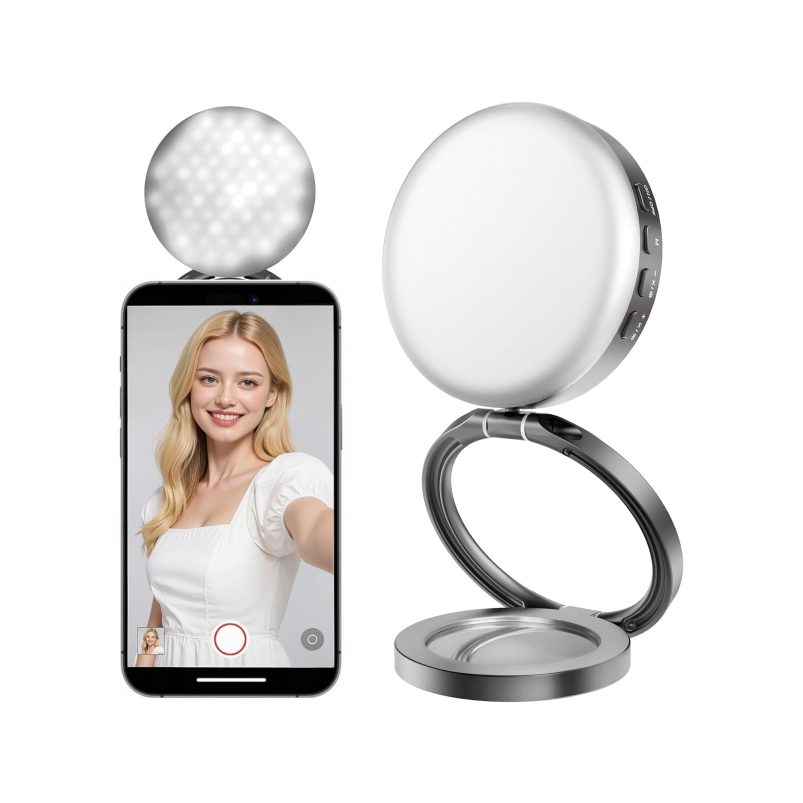 Eπαναφορτιζόμενο Μαγνητικό Φως LED Selfie με Μεταλλικό Δαχτυλίδι Eπαναφορτιζόμενο Μαγνητικό Φως LED Selfie με Μεταλλικό Δαχτυλίδι
